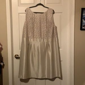 Champagne colored cocktail dress